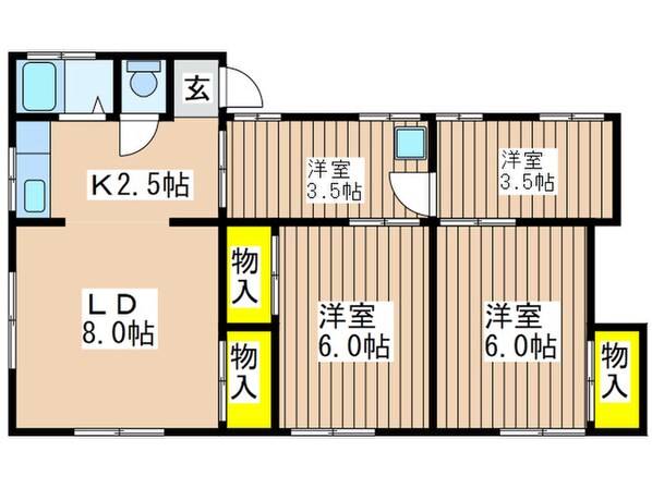 パストラルの物件間取画像